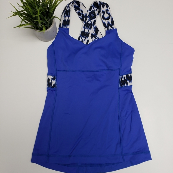 Lululemon IKAT push your limits tank size 4